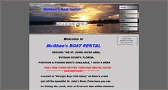 Desktop Screenshot of mcgheesboatrental.net